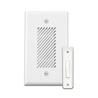 Single-Gang Electronic Door Chime Kit with Lighted Button