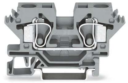 284-691 Operating Tool Conductor Terminal Block, 24 to 8 AWG Wire, 1 Poles, DIN Rail Mount