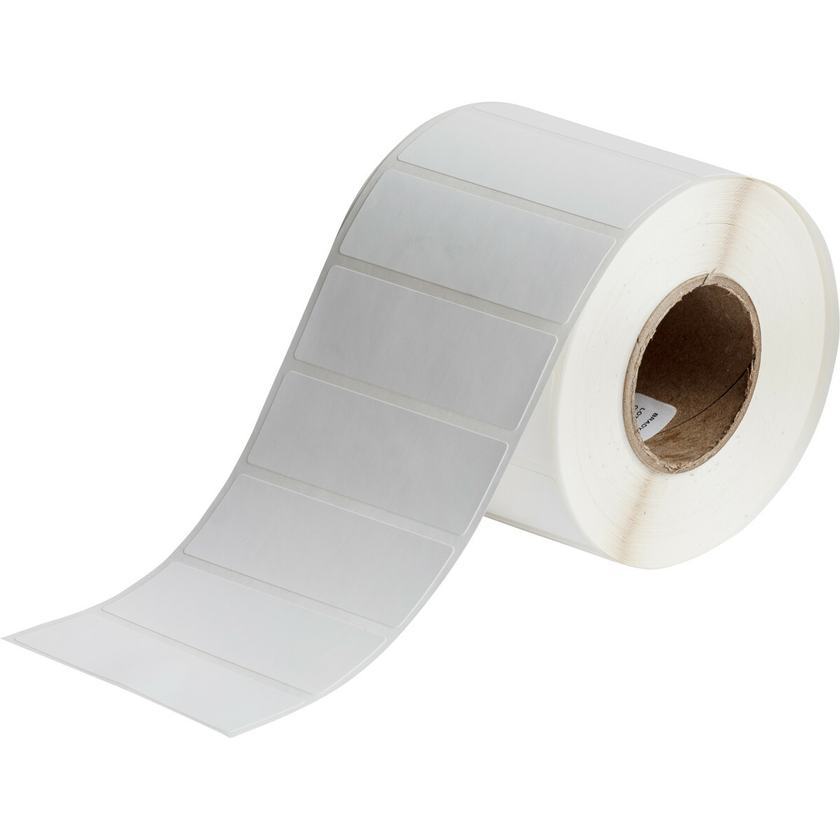 J20-18-2595 Rectangular Pre-Cut Label, 1 in L x 3 in W, White, B-2595 Vinyl