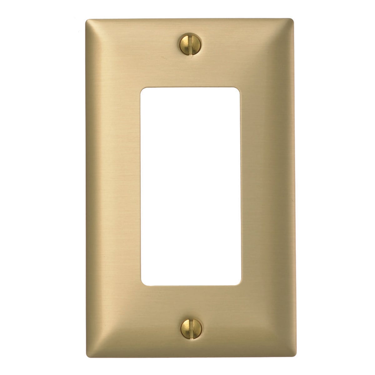 SB26 Standard Decorative Wall Plate, 1 Gangs, 2.87 in W x 4.5 in H, Metallic
