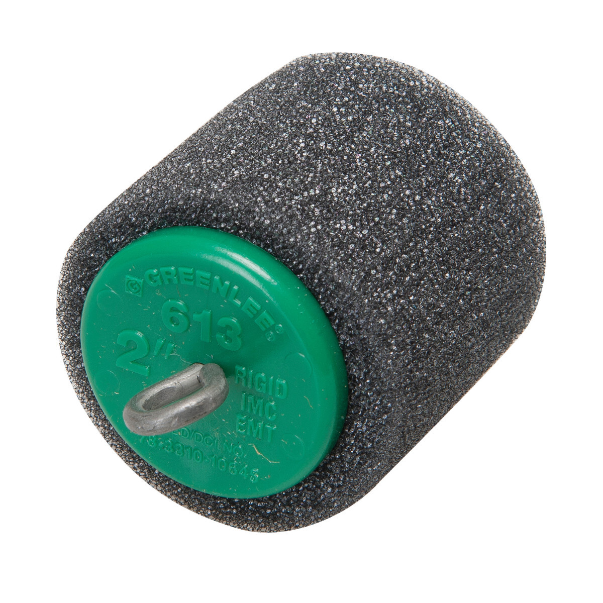 613 Conduit Piston, 2 in EMT/IMC Rigid Conduit, Foam, Green