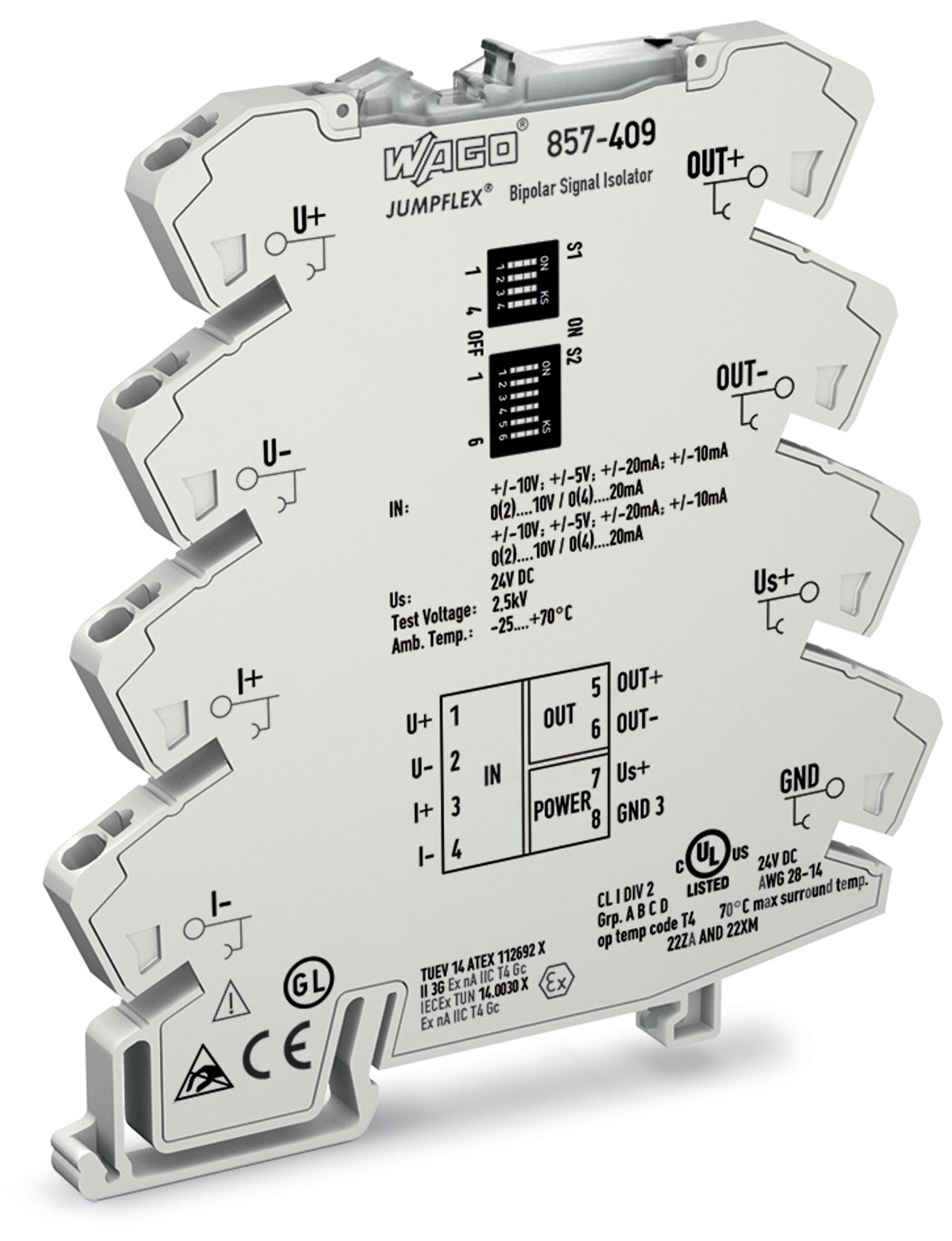 857-409 Isolation Amplifier, 32 V Input