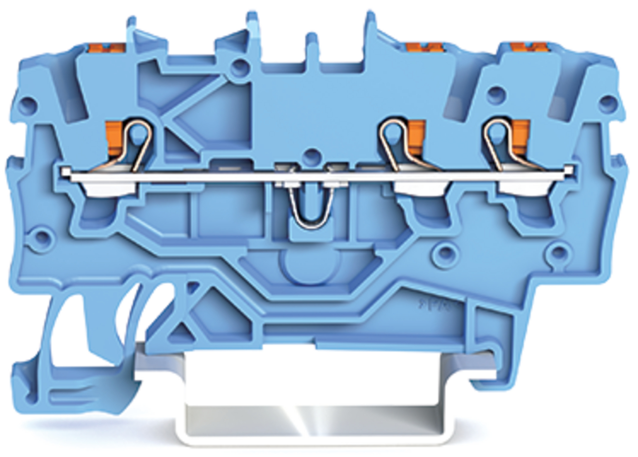 2200-1304 Operating Tool Conductor Terminal Block, 800 V, 13.5 A, 24 to 16 AWG Wire, 1 Poles, DIN Rail Mount