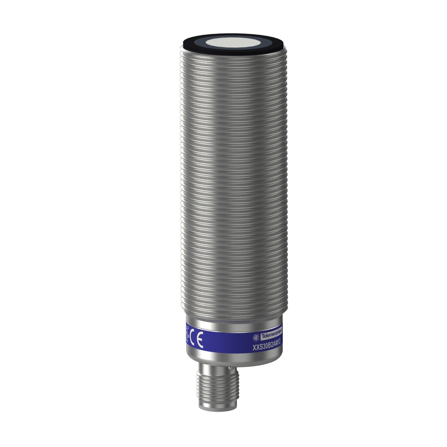 XXS30B2AM12 OsiSense XX Cylindrical Straight Sensor, Ultrasonic, Analog Output, 12 to 24 V DC