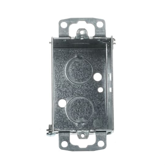 CDOW Steel City Gangable Welded Style Switch Box, Steel, 12.5 cu-in Capacity, 1 Gangs, 1 Outlets, 4 Knockouts