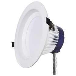 LEDRT8/R3C/2000UD/9SC8/65479 UltraLED Dimmable EMBB Ready Generation Selectable Retrofit Downlight, 23 W Fixture, 120 to 277 V, Aluminum Housing