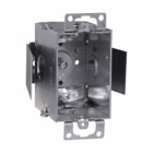 Eaton Crouse-Hinds series Switch Box, Snap-in, 2, NM clamps, 2-1/2", Steel, (1) 1/2", Ears, Gangable, 12.5 cubic inch capacity
