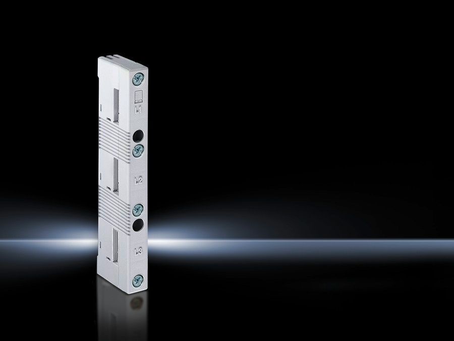 9340050 Busbar Support, 1000 V AC, 1500 V DC, 3-Pole, 3-Phase, 60 mm Centre-to-Centre Spacing, For Use With 15 x 5 to 30 x 10 mm Busbars, Polyamide, Pale Gray