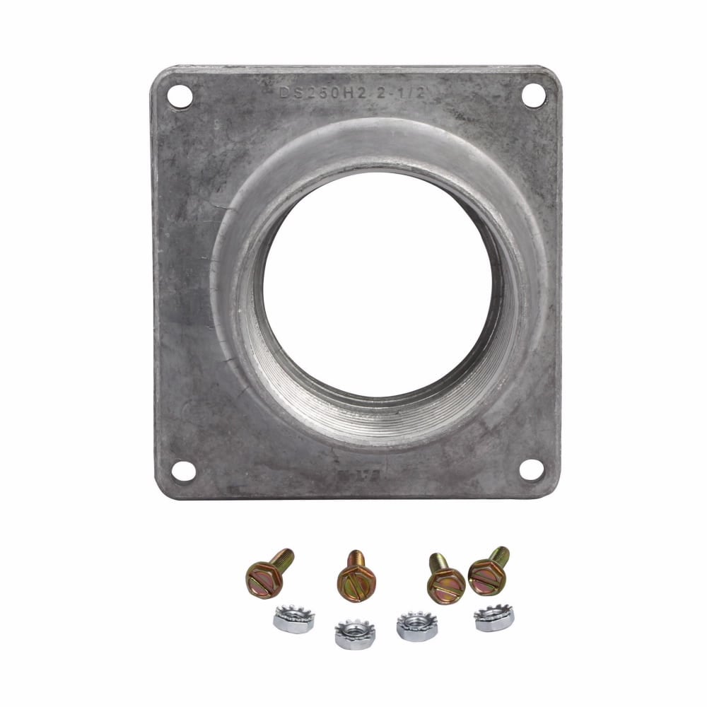DS250H2K1 Rainproof Conduit/Plate Hub Kit, 3/4 in, For Use With Type CH Style 3/4 in Loadcenter and Breaker