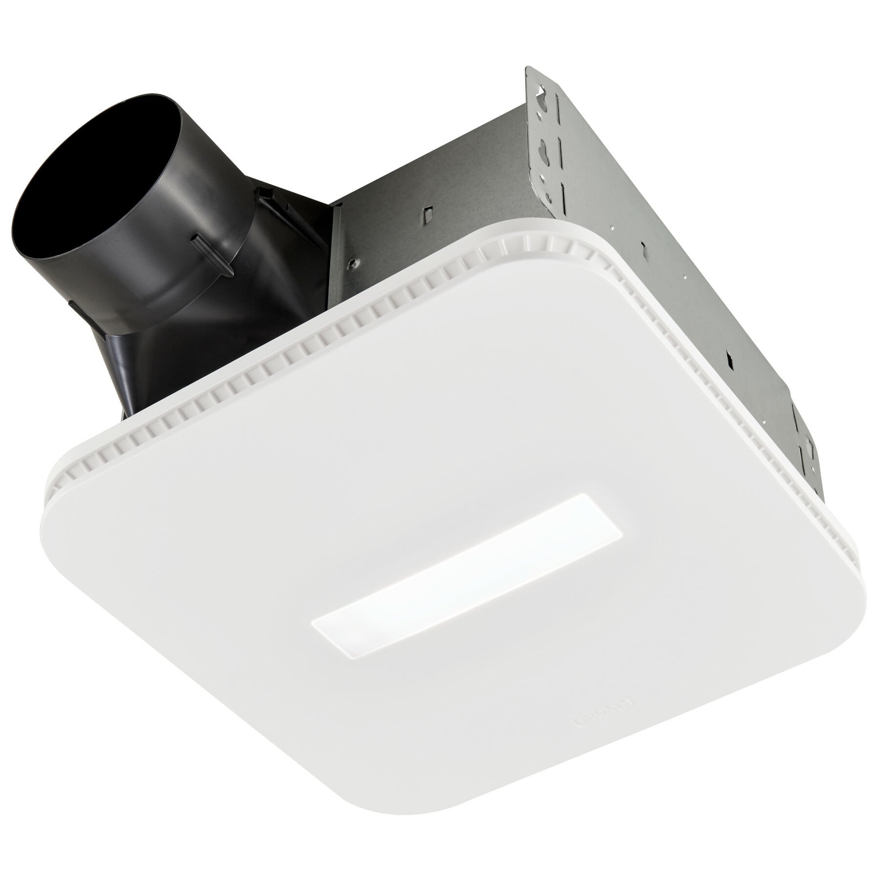 AE110LK Flex Series Bathroom Exhaust Fan With CleanCover LED Lighted Grille, (1) Lamp, 120 V AC, 26 ga Galvanized Steel Housing