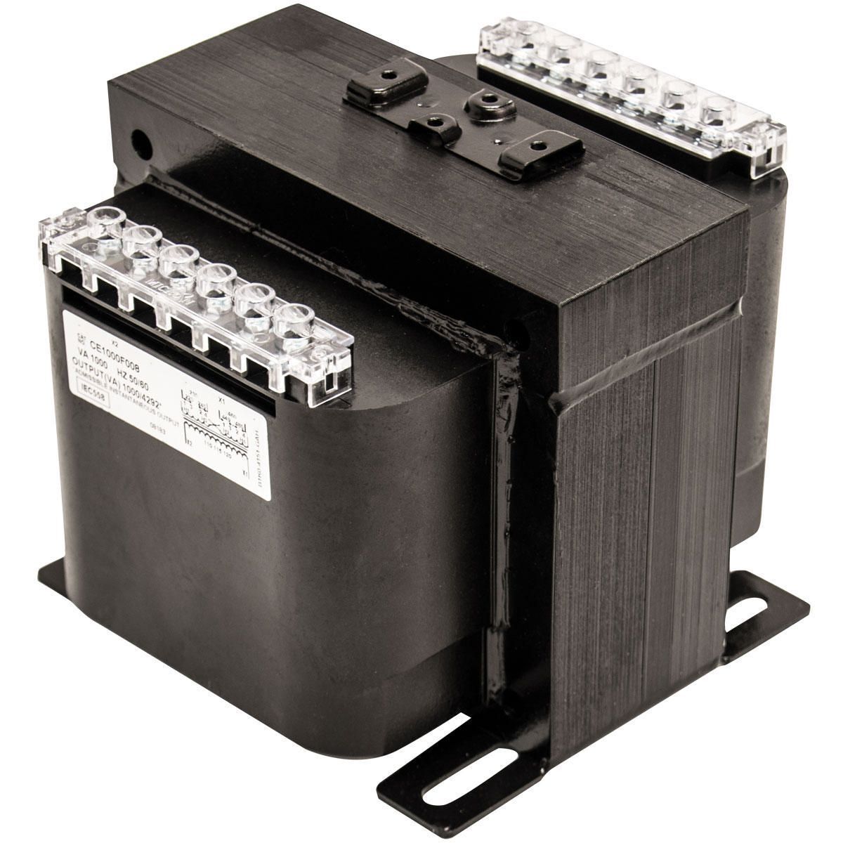 CE1500F007 CE Series Encapsulated Open Core and Coil Industrial Control Transformer, 208 to 600 V AC Primary, 85 to 130 VAC Secondary, 1.5 kVA Power Rating, 50/60 Hz, 1 Phase