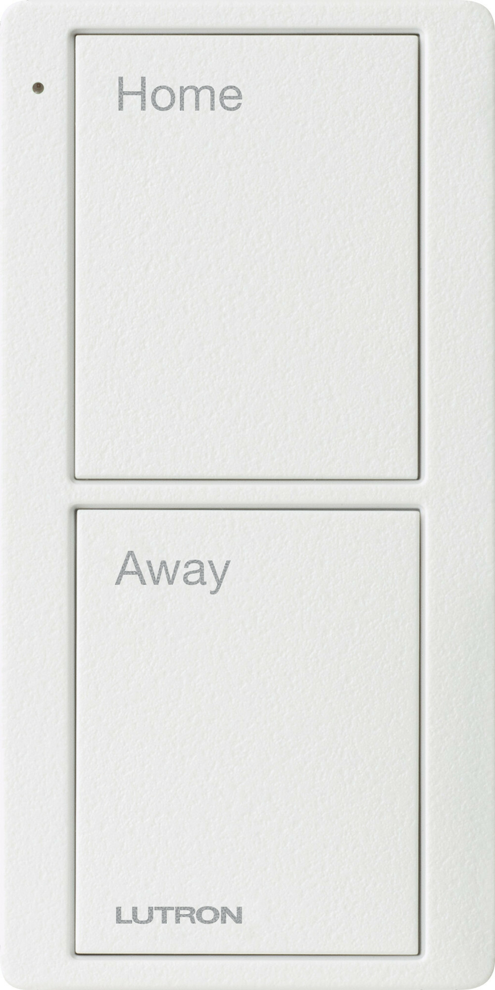 PJ2-2B-TSW-P02 2-Button Scene Pico Smart Remote with Pre-engraved Alert/Goodnight Text, Snow