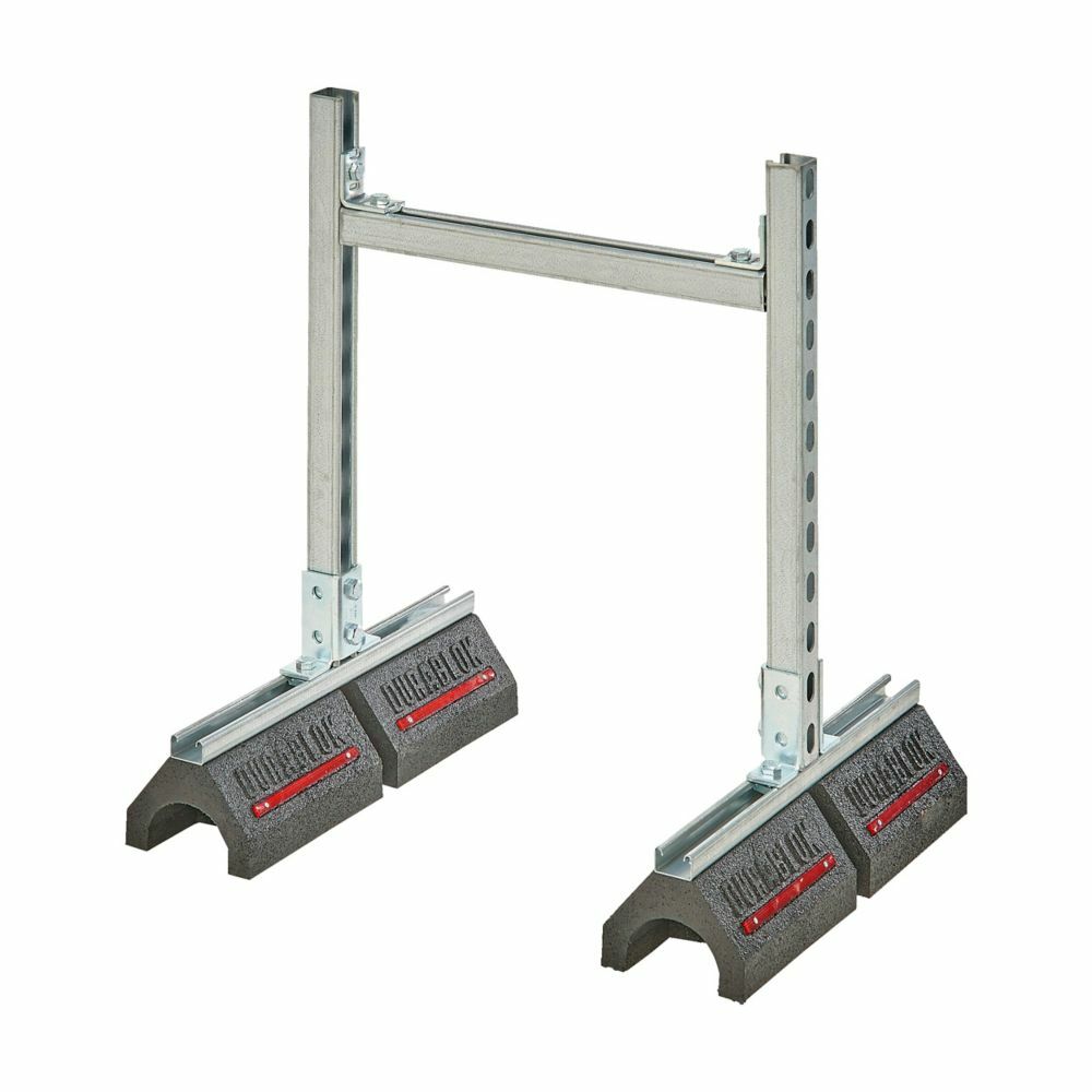 Eaton B-Line series Dura-Blok support base with B22SH, 10.56" H x 20.75" L x 31.5" W, Cast iron, 1000 Lbs load cap, Electro-plated
