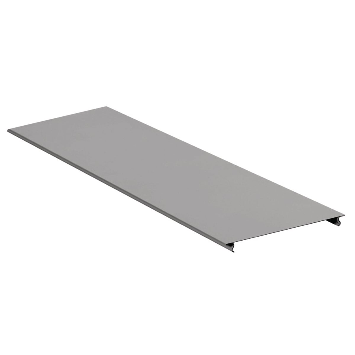 HBL6750CGY Removable Standard Raceway Cover, 5 ft L x 6-3/4 in W x 2.12 in H, Rolled Steel, Gray