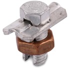 Type HPW Plated Split-Bolt Connector with Spacer and Washer made of Copper Alloy for Use on Copper, Aluminum, ACSR Conductors.  Conductor Range for Equal Main and Tap 6 Sol.-12 Sol.