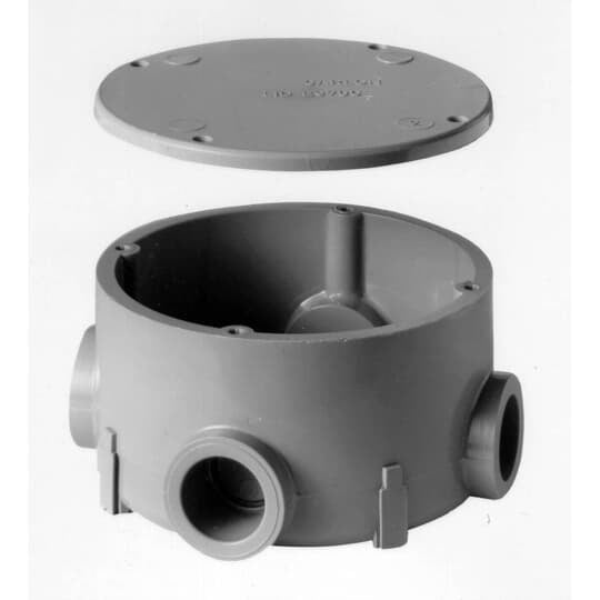 E970CE Carlon Type X Non-Metallic Round Conduit Body With Cover, 3/4 in Hub, 15.16 cu-in Capacity, PVC