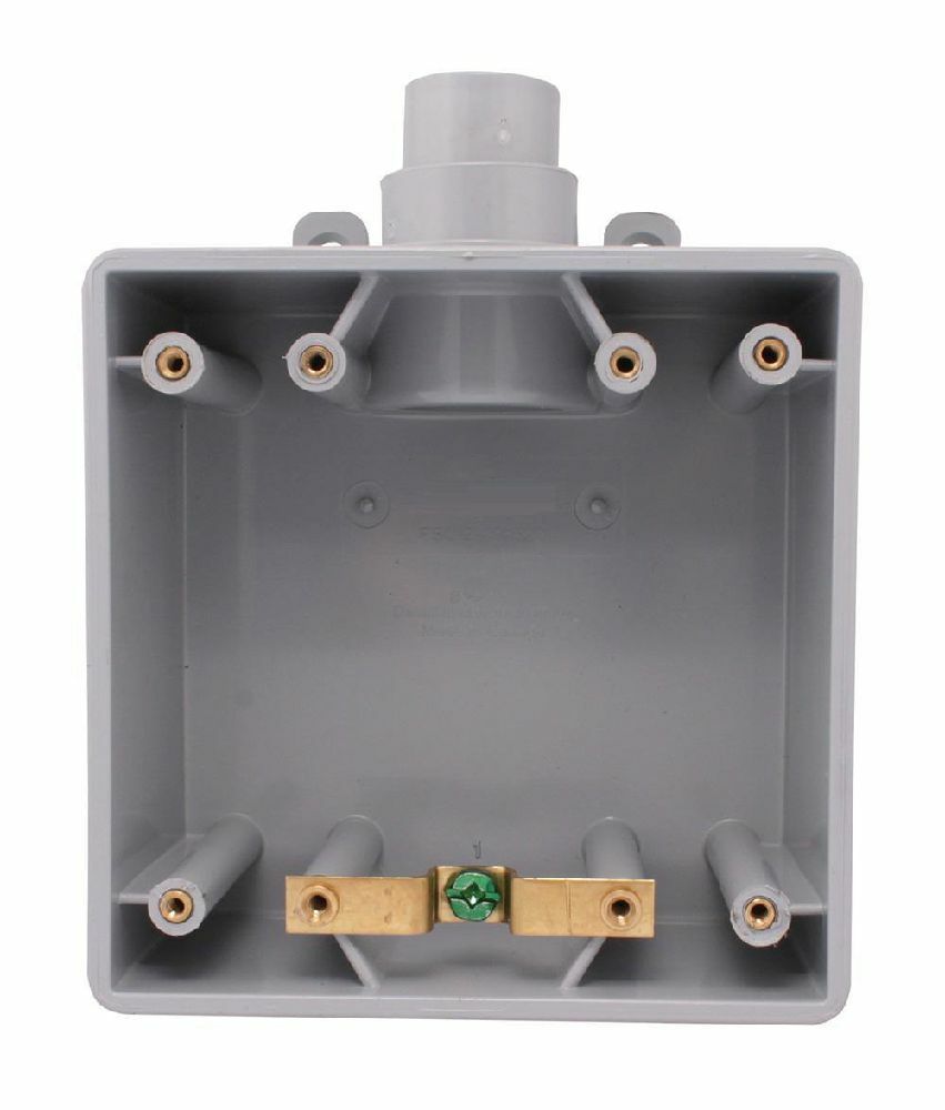 278082 F Series Gang Box, PVC, 38.5 cu-in Capacity, 2 Gangs