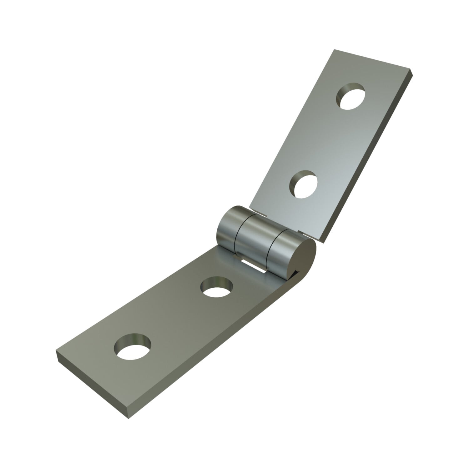 P1354-EG Adjustable Hinge, 4 Holes, 4 in L x 1-5/8 in W x 0.22 to 0.25 in THK, Steel