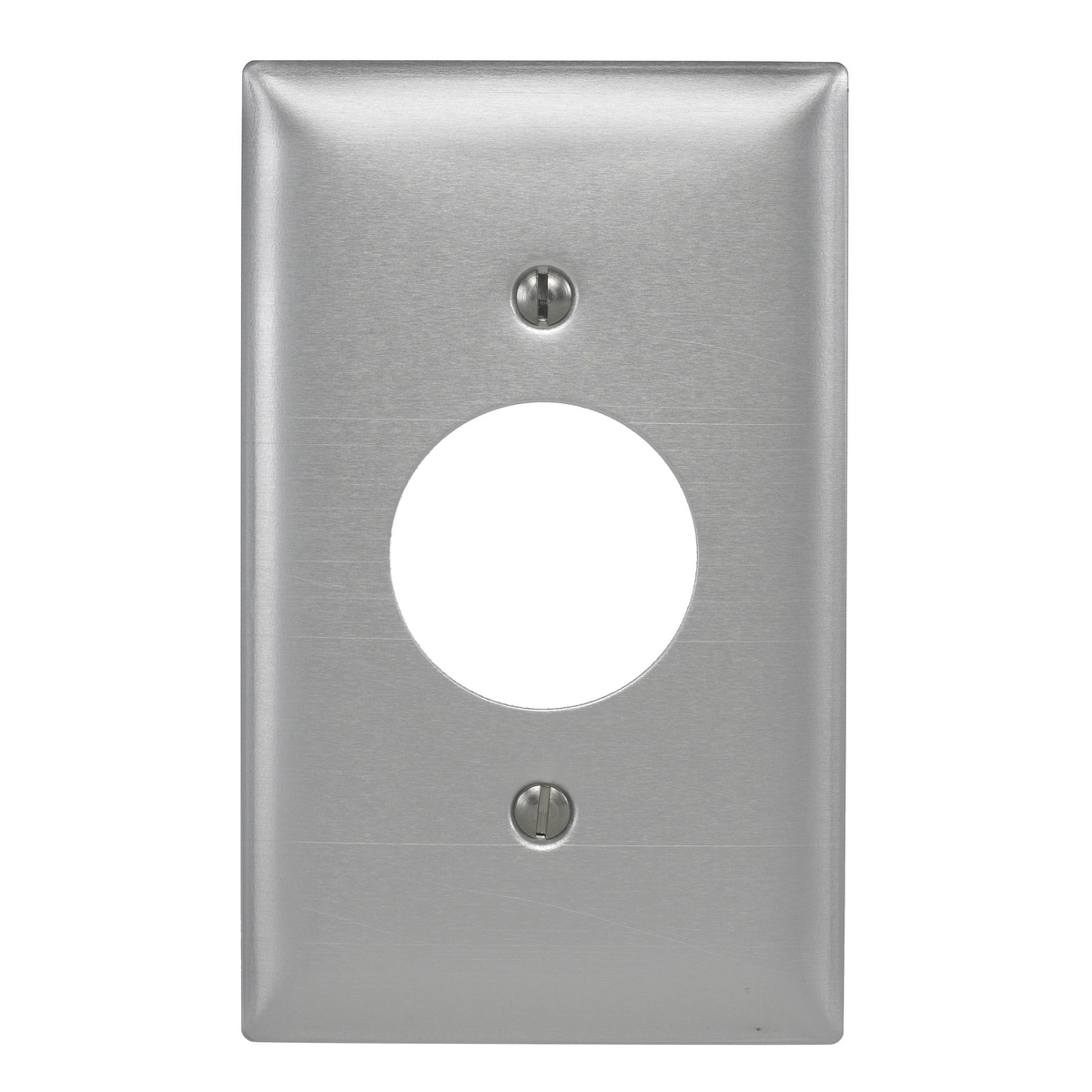 SA7 Standard Receptacle Wall Plate, 1 Gangs, Aluminum