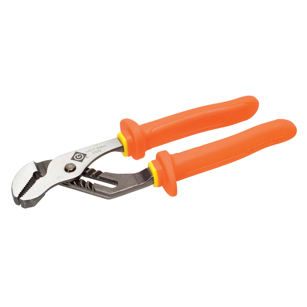 0451-10-INS Pump Plier, Alloy Steel Jaw, 10-3/8 in OAL, ASME Specified