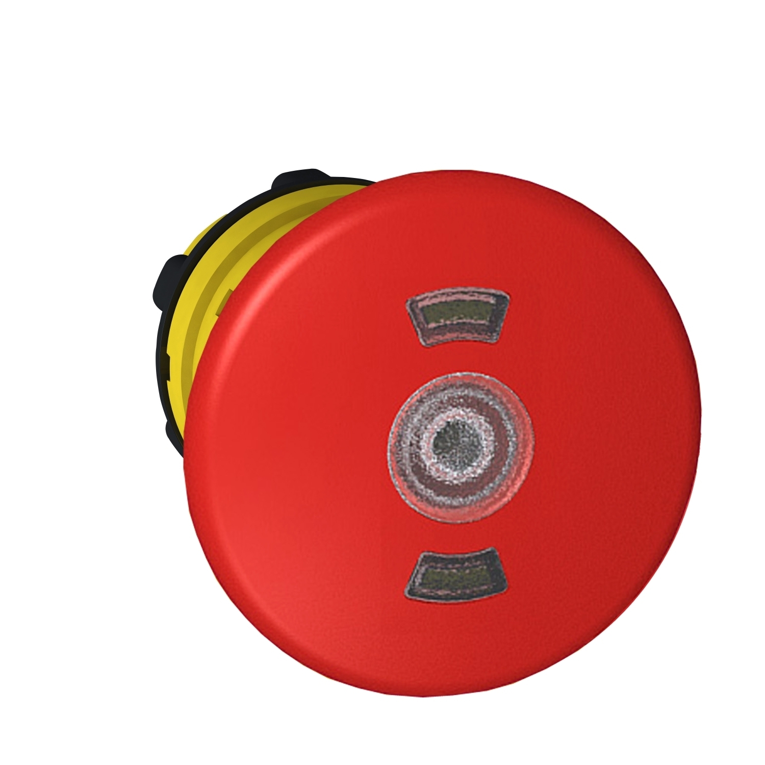 ZB5AT8643M Harmony Illuminated Mushroom Push-Pull Standard Trigger/Mechanical Latching Unmarked Pushbutton Head, 22 mm Dia, Round Shape, Plastic, Black