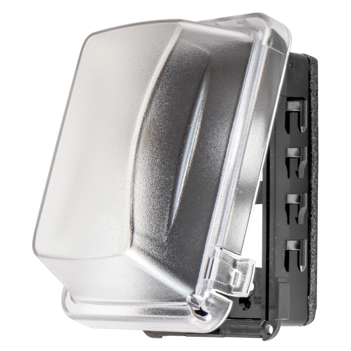 RW57300 Decorator Duplex Hood Non-Metallic Toggle Weatherproof Molded Standard While-In-Use Cover, 5.91 in L x 3.67 in W x 2.93 in D, Thermoplastic