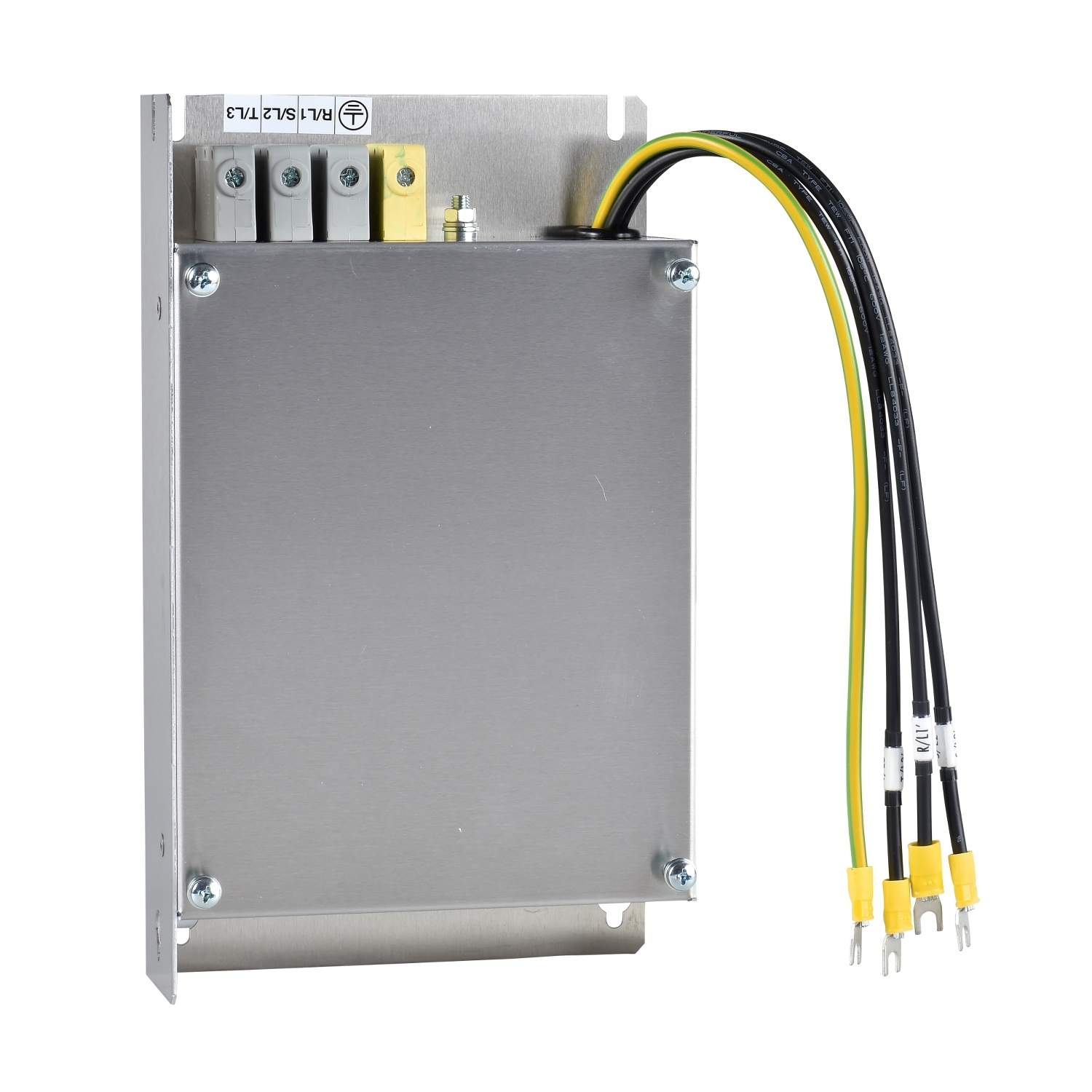 VW3A31404 Radio Interference EMC Input Filter, 200 to 240/380 to 500 VAC, 15 A, 1/2 hp, 7.68 in H x 4.12 in W