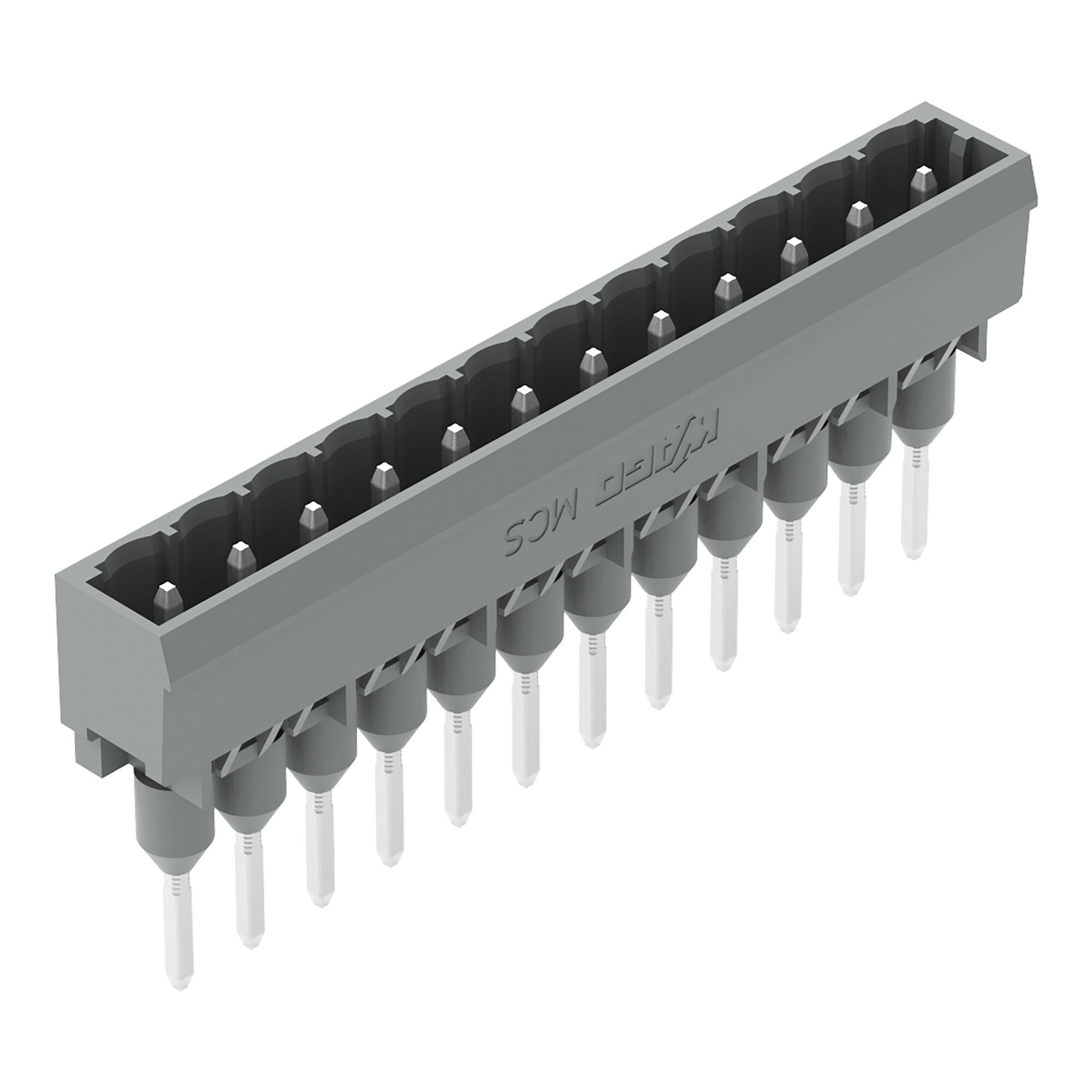 231-172/003-000 Straight Male Connector, 250 V, 12 Positions, 0.197 in, Polyamide