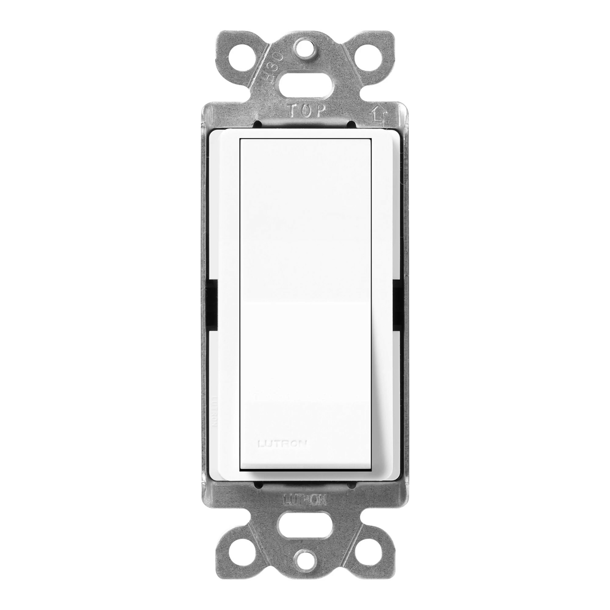 SC-3PS-BW Claro On/Off Rocker Switch, 15 Amp, 1 Pole/3-Way, Satin, Brilliant White