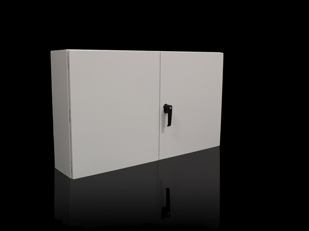 8017590 WM Series 2-Door Compact Enclosure, 47 in W x 12 in D, NEMA 12/IP55, Carbon Steel