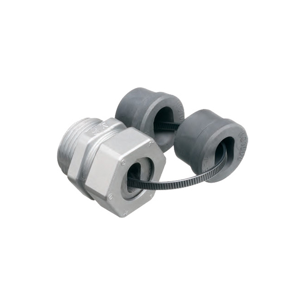 WTC125 Gland Service Entrance Cable Connector, 1-1/4 in Knockout, (2) 2/1 AWG Conductor, Die Cast Zinc
