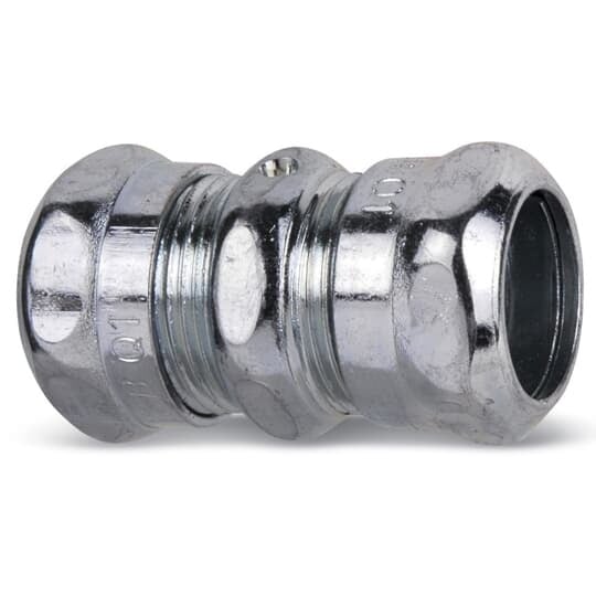 5120 T&B Conduit Coupling, 1/2 in, For Use With EMT Conduits, Steel, Electro-Zinc Plated