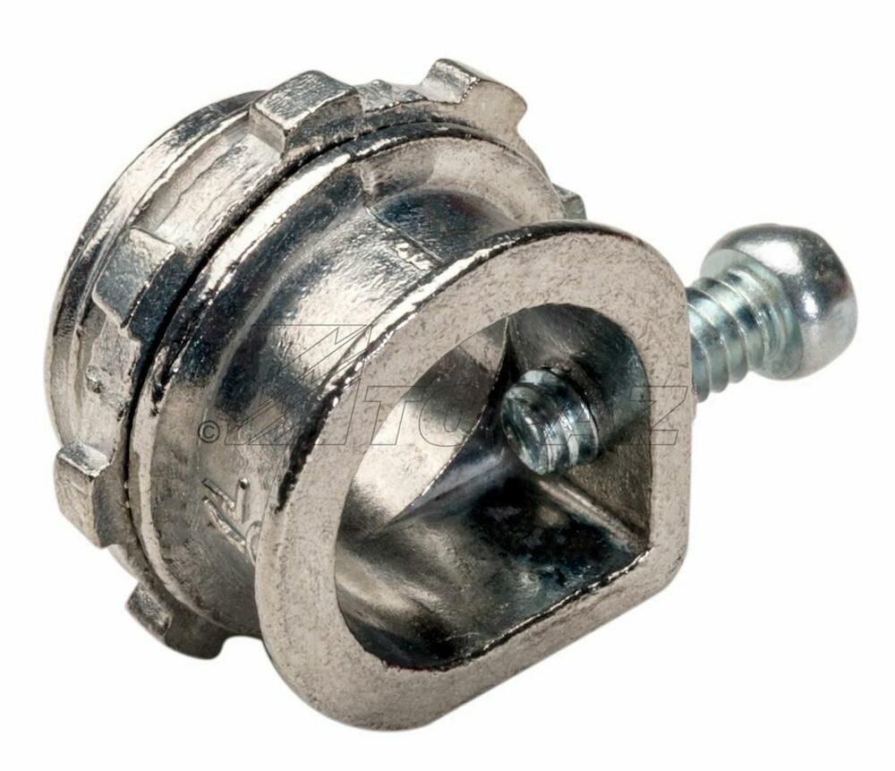 130 Straight Connector, 3/8 in Trade, 0.38 to 0.63 in Cable Openings, Die Cast Zinc
