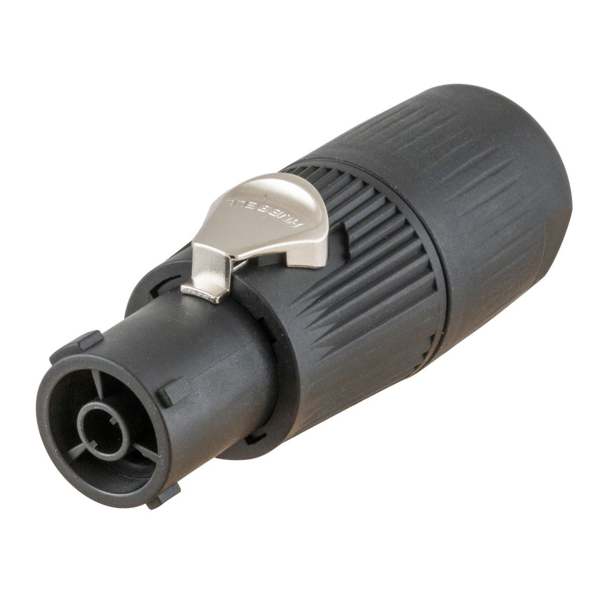 HBLFC Female Power In Locking Cable Connector, 250 V AC, 20 A, 2 Poles, 3 Wires, Black