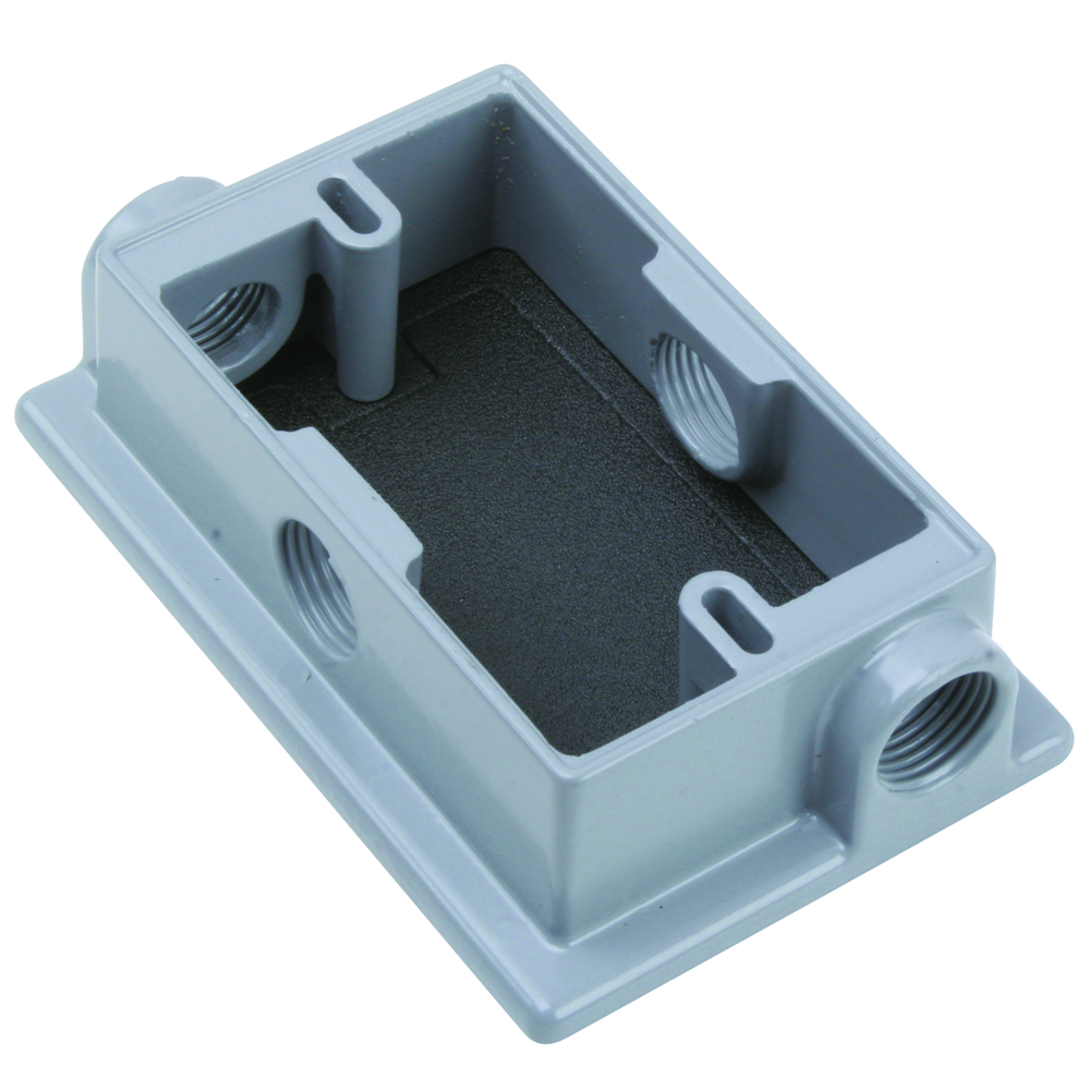 WPEX5 One Gang Flanged Extension Ring, Gray