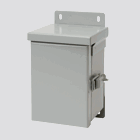 Hinge-Cover Small Drip-Shield Enclosure Type 3R, 6.00x6.00x4.00, Gray, Steel
