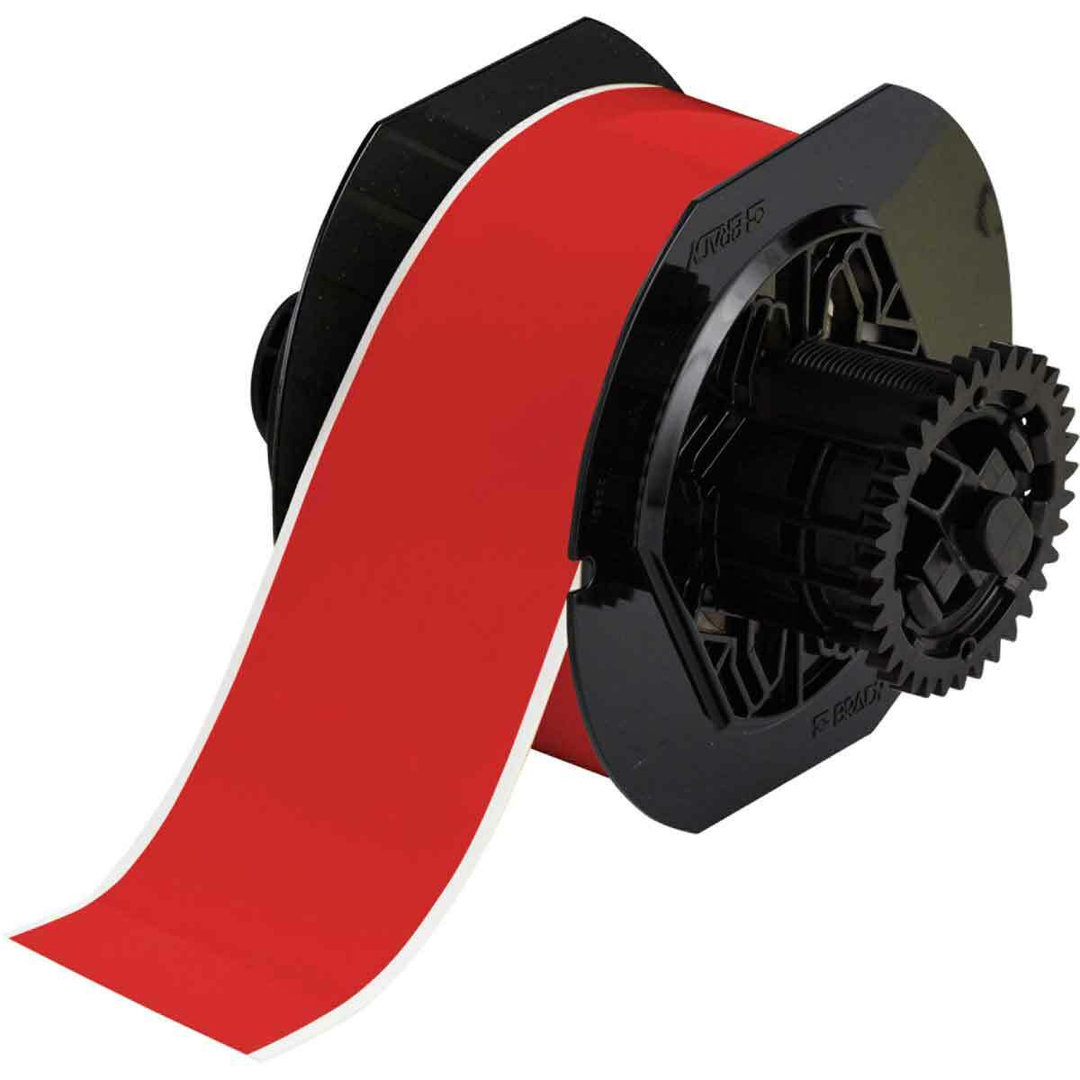 B30C-2250-595-RD B30 Thermal Transfer Vinyl Tape, 2-1/4 in W, Red, B-595 Vinyl