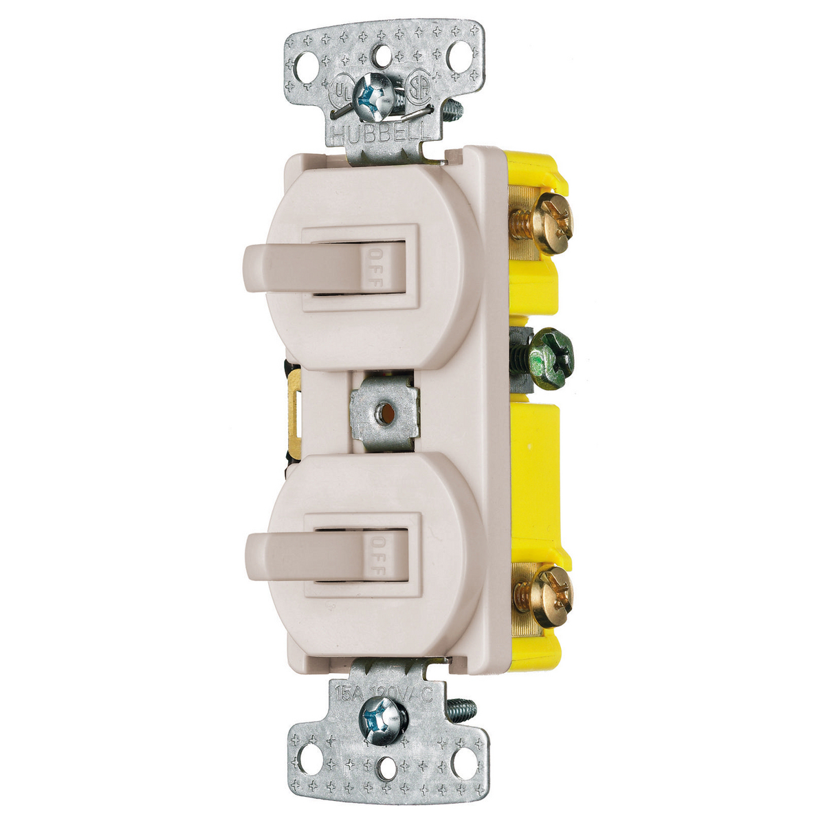 RC103LA Traditional 2-Position Standard Traditional Switch Combination Device, Electrical Ratings: 120 V AC, 15 A, 1800 W, 1 Poles