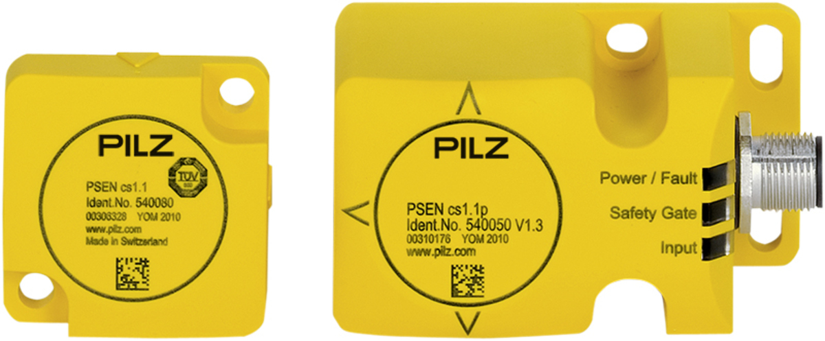 RFiD Safety Switch, 2 Safe SC Outputs, 8-pin M12 Male Connector, 4 Actuation Directions, Support for SDD, IP67, Switching Distance 21mm, Sao = 15mm, Sar = 40mm, PU = 1 Piece Coded Switch with Actuator