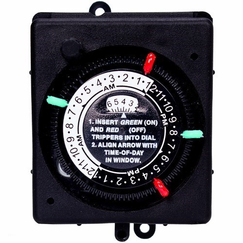 PB913N84 Electromechanical Control Timer With Manual Override, 1 to 23/24 hr, 6 to 162 hr, 7 days Setting, 120 V AC, 1 hp, 2 hp, 1NO 1 Form A SPST Contact, 1 Poles