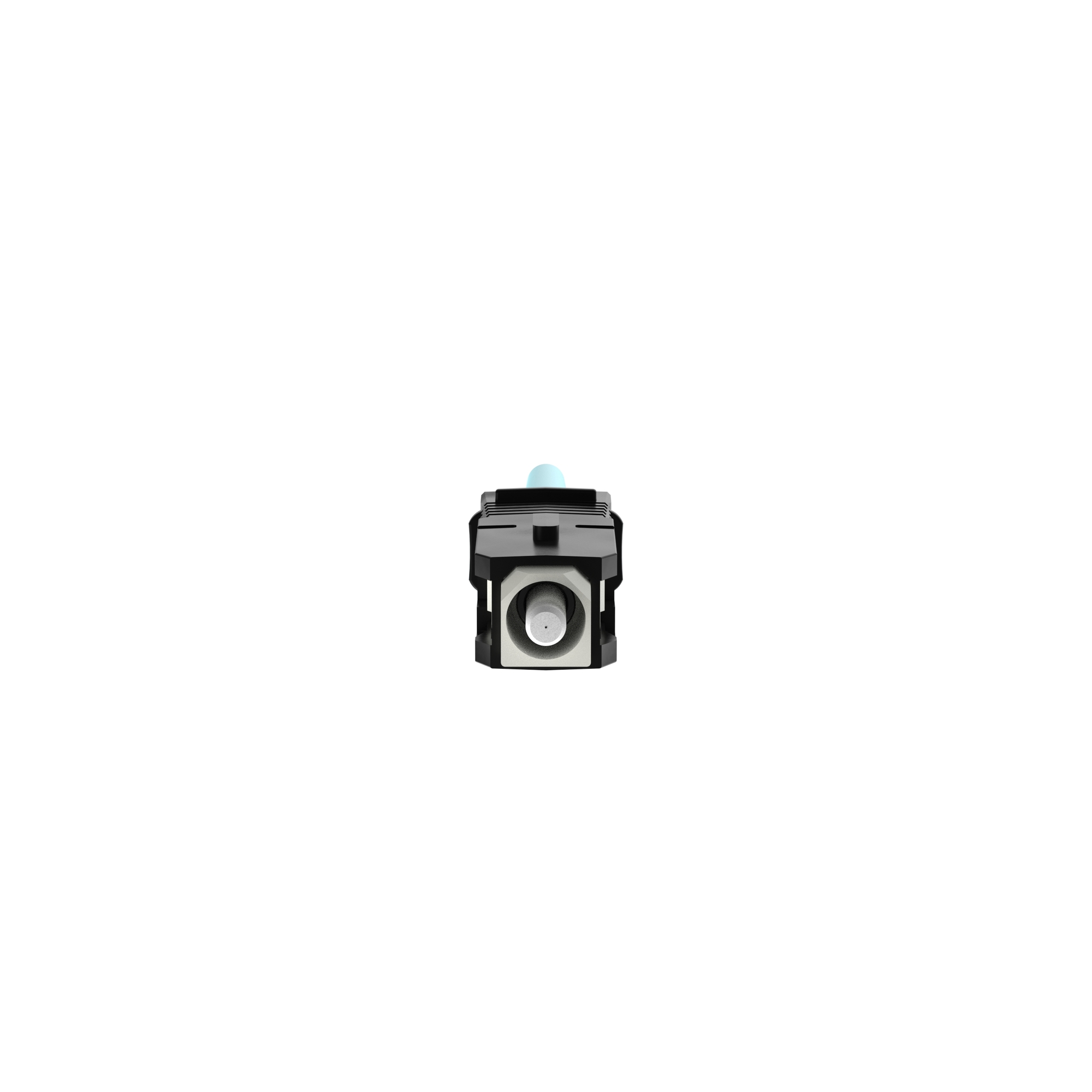 OptiCam SC Simplex Connector, OM3/OM4/OM5, Aqua