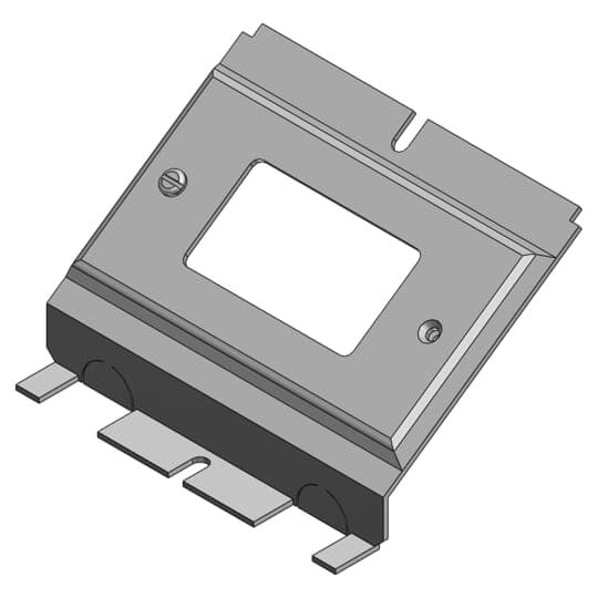 664-GP Steel City Recessed Service Device Plate, For Use With 664 SC/664 CI Floor Box, 3/4 in, 1 in Conduit Hub, 90 cu-in Capacity, Steel