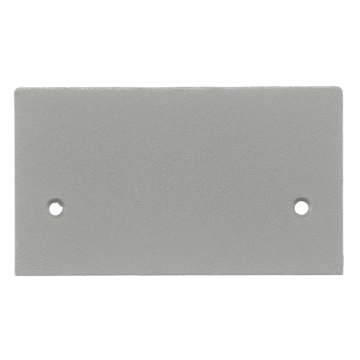 SS2309BGYA Pedestal Blank Standard Sized Faceplate, 4.39 in L x 2.52 in W, Aluminum