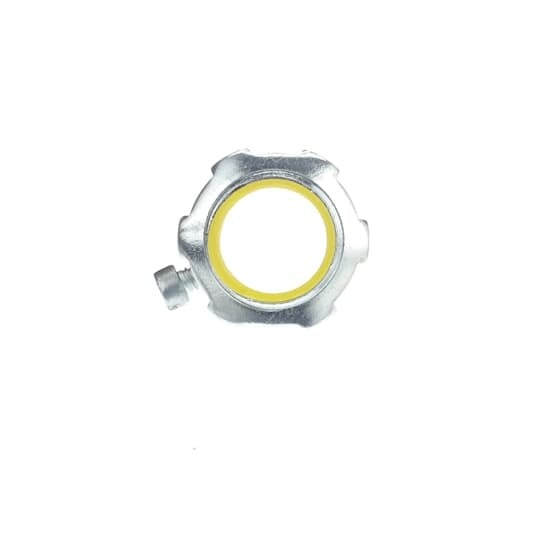 TC722A Steel City Insulated Set Screw Connector, 3/4 in Trade, For Use With EMT Conduit, Steel, Zinc Plated
