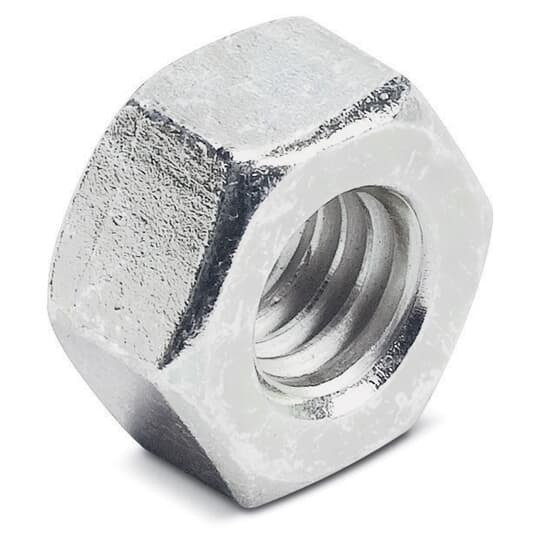 E145-1/2 Superstrut 100 Hex Nut, 1/2-13 Thread, For Use With Channel and Channel Fittings, Steel