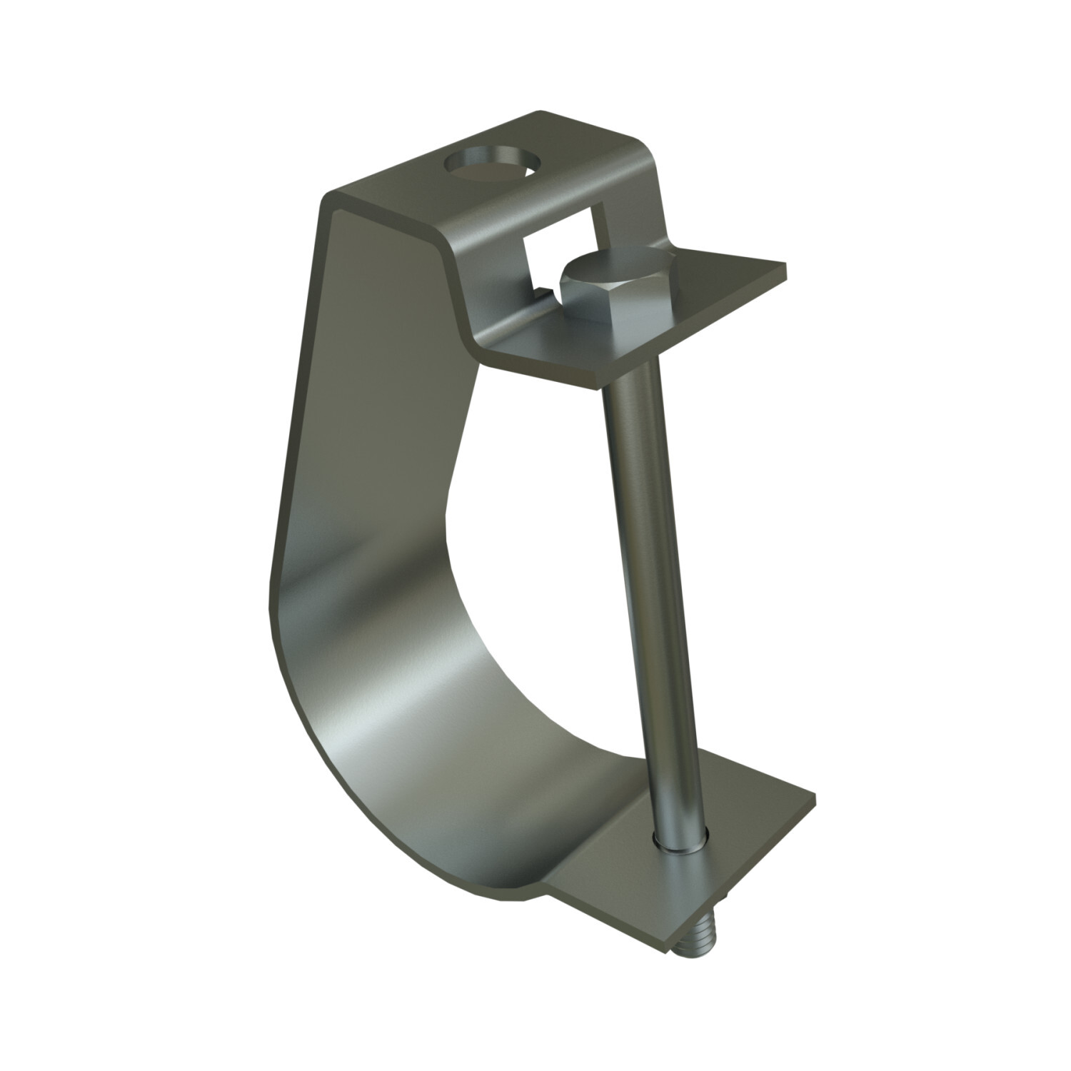 J1230-EG J-Hanger, 3 in Pipe, 1/2 in Rod, 800 lb Load, Electro-Galvanized