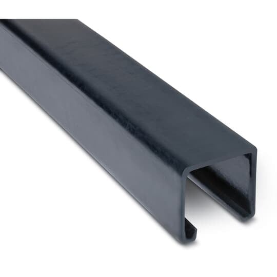 A12-B Ocal Standard Channel, 10 ft L 1.63 in W 1-5/8 in D 12 ga THK, Steel, PVC Coated, Domestic