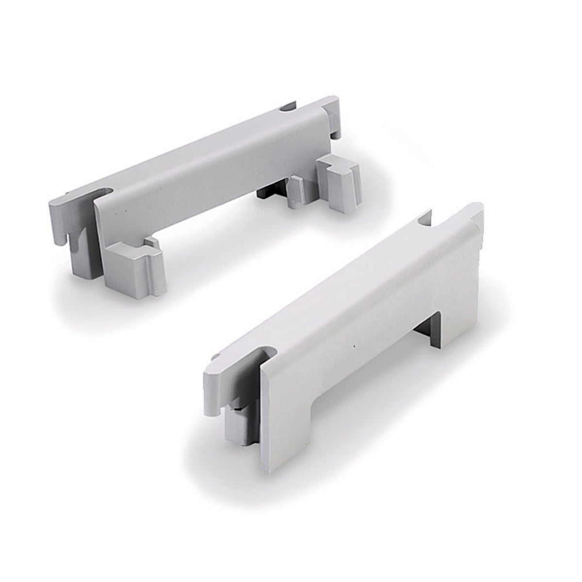 HBLAT5ERA AccessTrak Non-Mounted Standard Trough End Rail, 2-1/2 in OAL x 13.28 in OAW x 4 in OAH, 5 Channel, Gray