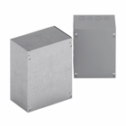 Eaton B-Line series other enclosure accessories, NEMA 1 rated, ANSI 61 gray painted, Protects against contact with enclosed equipment, Steel, Type 1 screw cover, Flush mount, 16 gauge