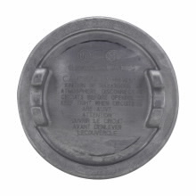 GUA09 Condulet Cover, 5 in, Copper-Free Aluminum, Hot Dipped Galvanized